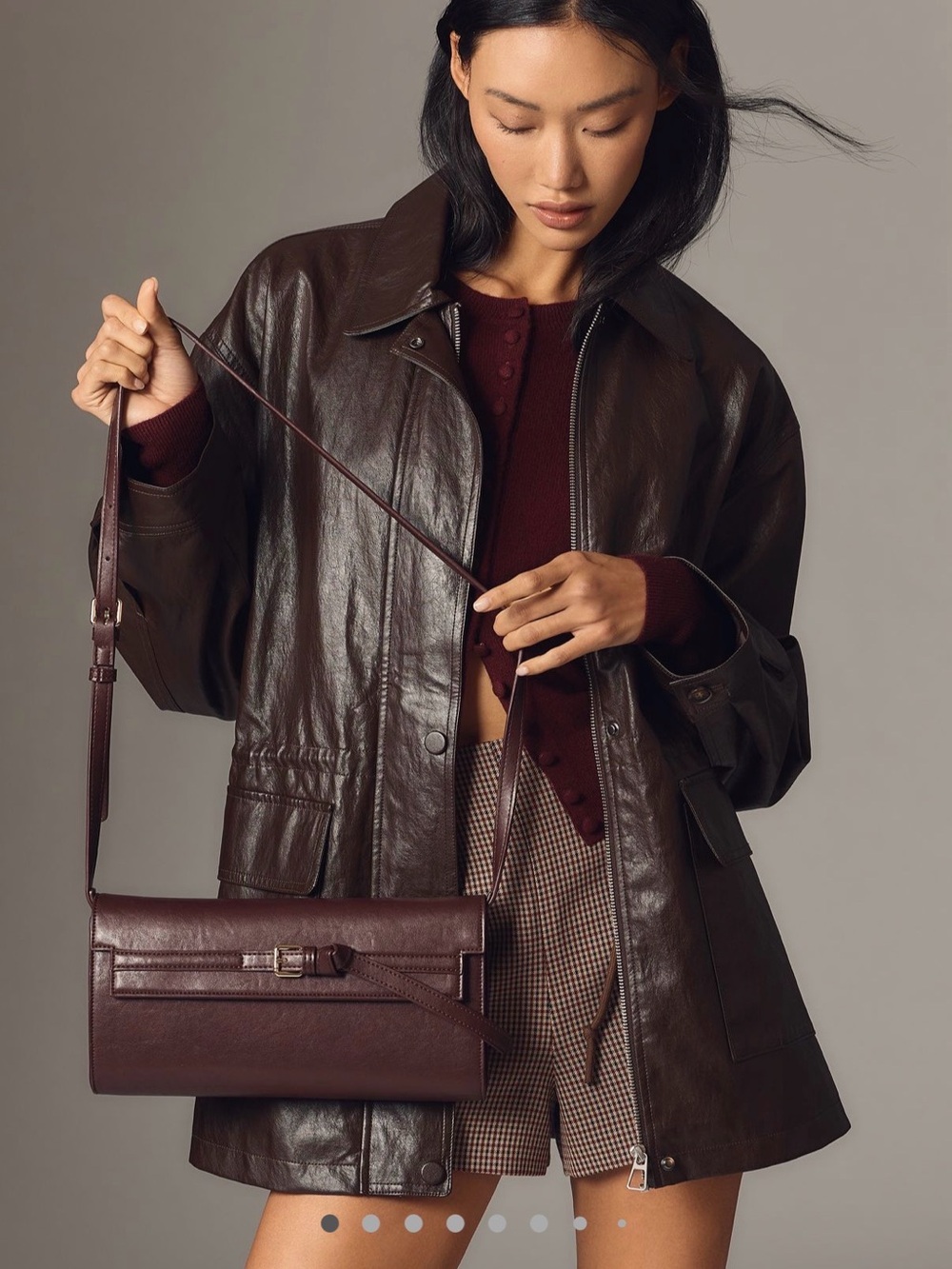 NWT Anthropologie Cinched-Waist Faux Leather Jacket - Sold Out